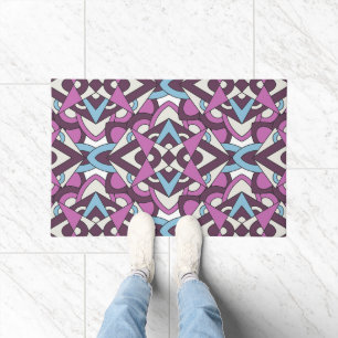 Tapete Mosaico Geométrico Moderno – Padrão de Cores Abstr
