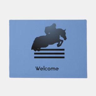 Tapete Mostre o jumper limpando um obstáculo.