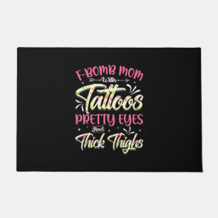 Tapete Mother Florals F-Bomb Mom With Tattoos Birthday