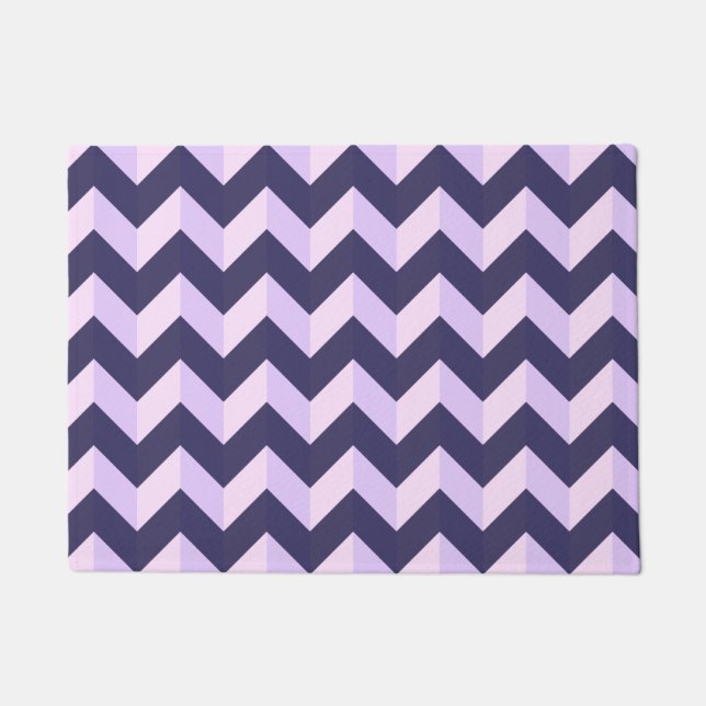 Tapete Motif Chevron Violet (Frente)