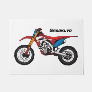 Tapete Moto de terra vermelha