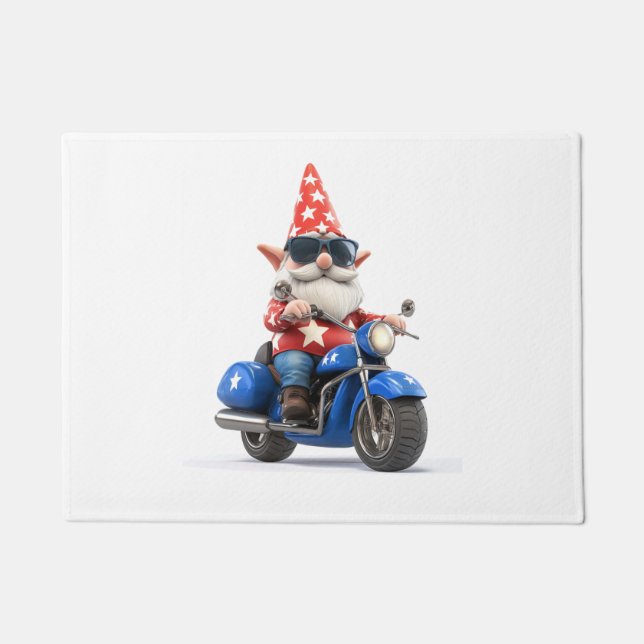Tapete Motocicleta Gnomo Americano (Frente)