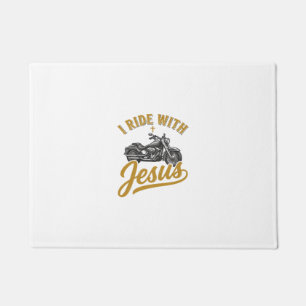 Tapete Motociclista Cristão Eu Ando Com Jesus Camisa Vint