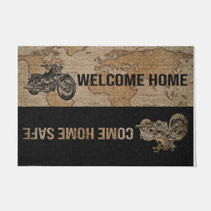 Tapete Motocross Doormat, venha para casa
