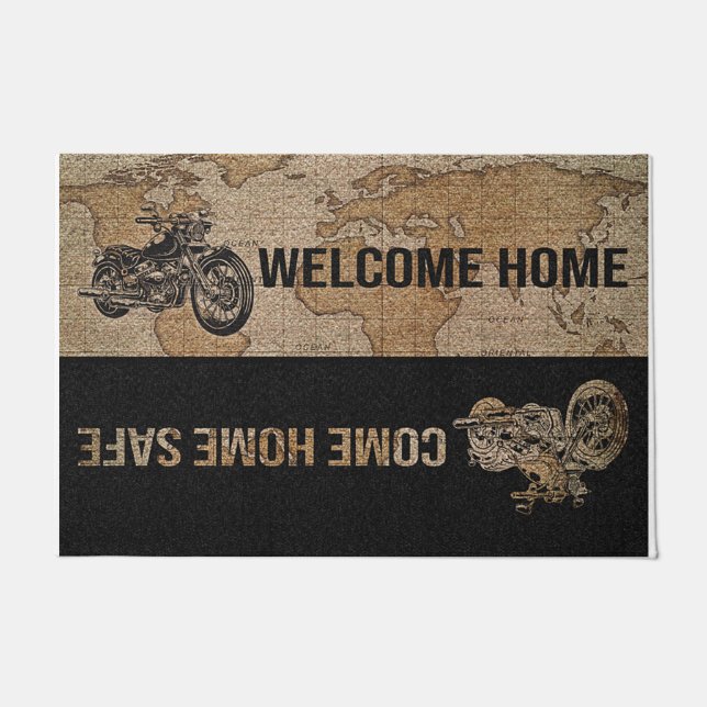 Tapete Motocross Doormat, venha para casa (Frente)