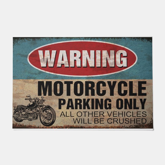 Tapete  Motorbike Mat - Personalized Welcome Mat (Frente)