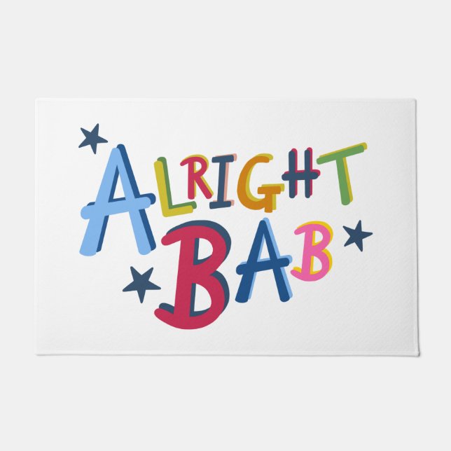 Tapete Muito bem, Bab Black Country Words (Frente)