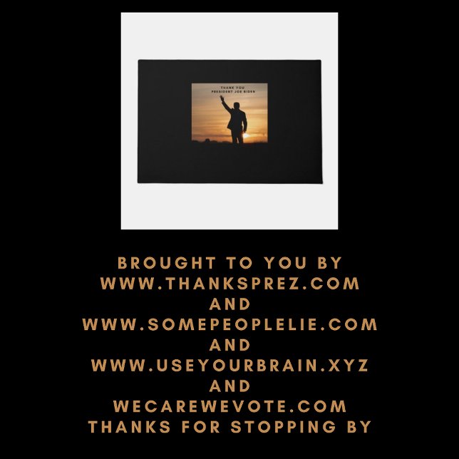 Tapete Muito obrigado, Senhor Presidente Joe Biden (Criador carregado)