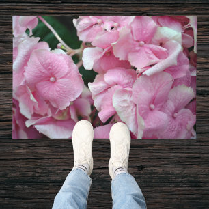 Tapete Muito Rosa Hidrangea Doormat