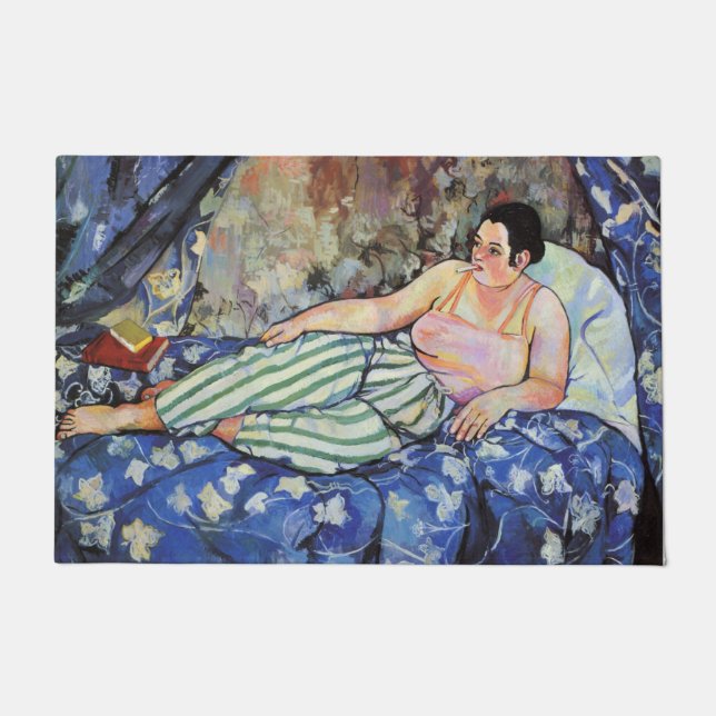 Tapete Mulher no quarto azul (por Suzanne Valadon) (Frente)