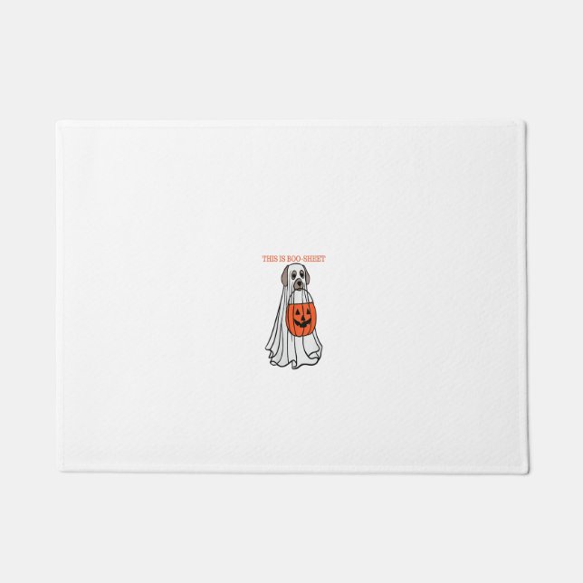 Tapete Mulheres Este é o Boo Sheet Dog Ghost Happy Hallow (Frente)
