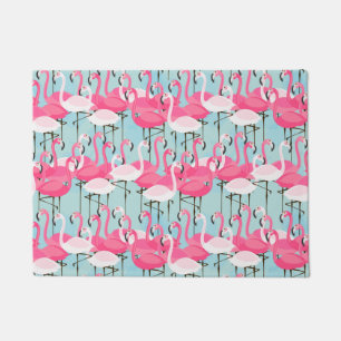 Tapete Multidão De Flamingos, Rosa E Branca