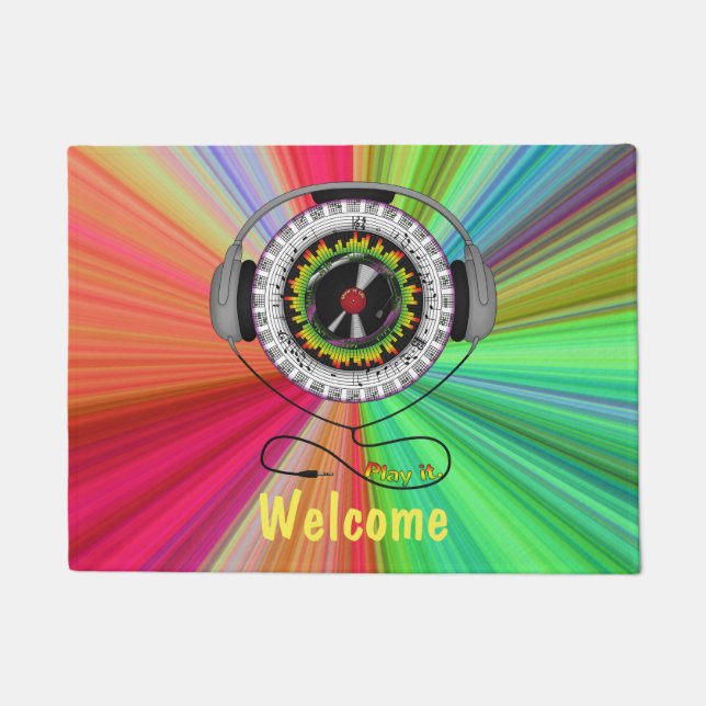 Tapete Música da Vida Doormat (Frente)