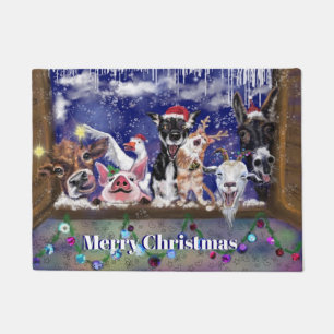 Tapete Música de Natal - Festa de Animais - Feliz Natal