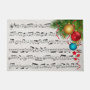 Tapete Música e Enfeites de natal