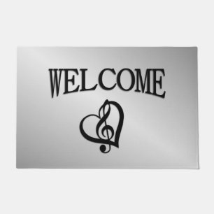 Tapete Música G Heart Welcome