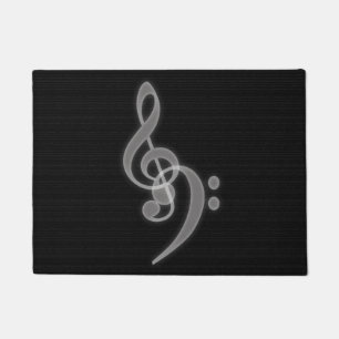 Tapete Música - Treble e Bass Clef