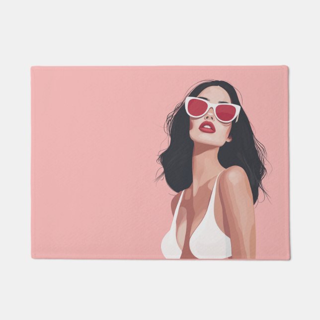 Tapete Na moda com óculos de sol ilustração de moda (Frente)