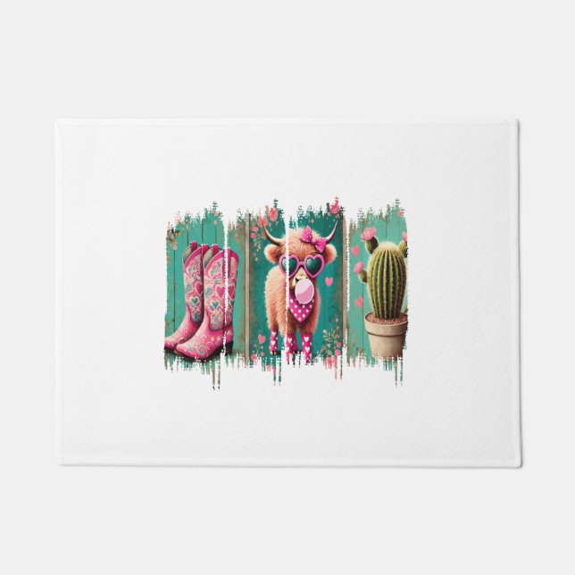 Tapete Namorados de vaqueira rosa, coração (Frente)