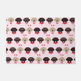 Tapete Namorados felizes Cachorros do Labrador Retriever