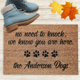 Tapete Não é preciso bater no Cachorro Engraçado Personal