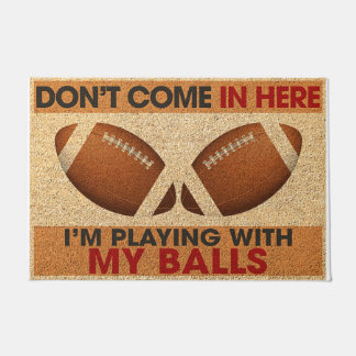 Tapete Não entre aqui, estou brincando com minhas bolas