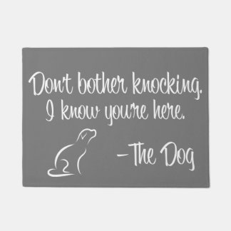 Tapete "Não incomode bater" o Doormat