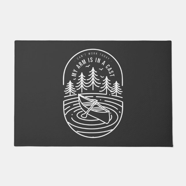 Tapete Não posso trabalhar hoje, meu braço está em uma na (Frente)