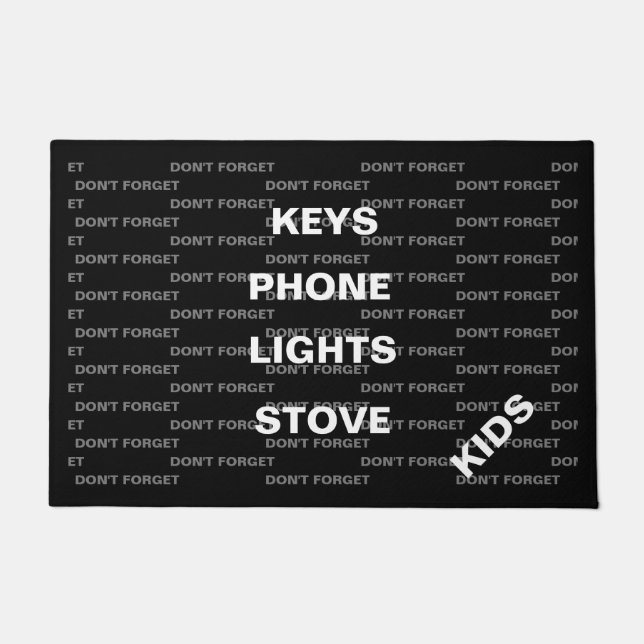 Tapete Não se esqueça (Frente)