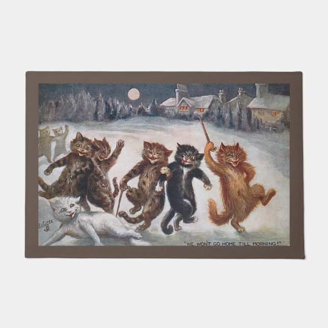 Tapete NÃO VAMOS PARA CASA ATÉ MANHÃ, Louis Wain (Frente)