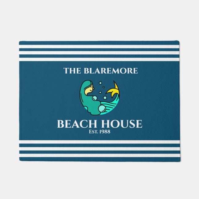 Tapete Narrativas brancas do oceano Sereia Nome Cute (Frente)