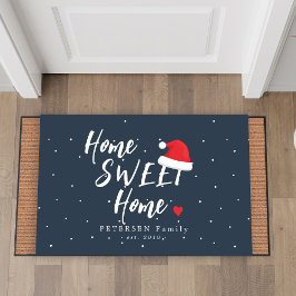Tapete Natal casa doce casa nome da família