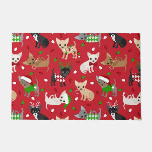 Tapete Natal Chihuahua Todos os Casacos