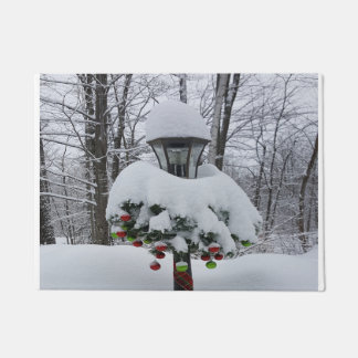 Tapete Natal do Winter Woods Snowy Lamppost