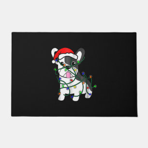 Tapete natal ilumina decoração engraçada buldogue fran