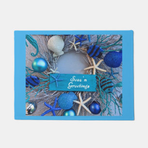 Tapete Natal litoral tropical do feriado do Seashell