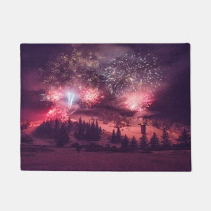 Tapete Natal para Fogos de Inverno Feriado de Neve