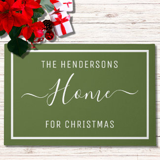 Tapete Natal Verde Personalizado