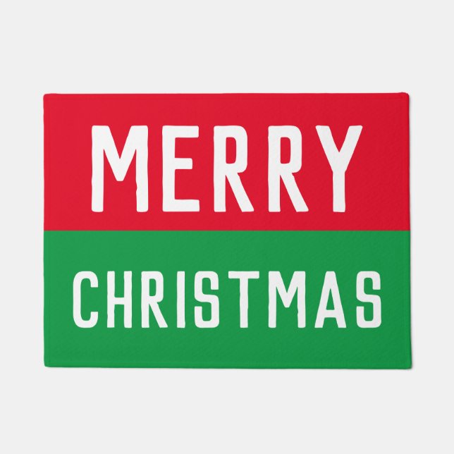 Tapete Natal Vermelho e Verde (Frente)