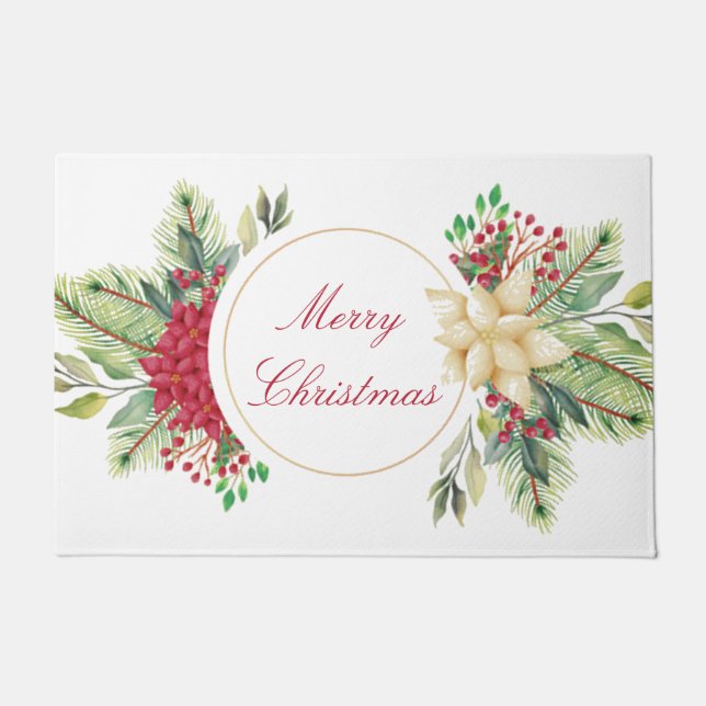 Tapete Natal vintage floral (Frente)