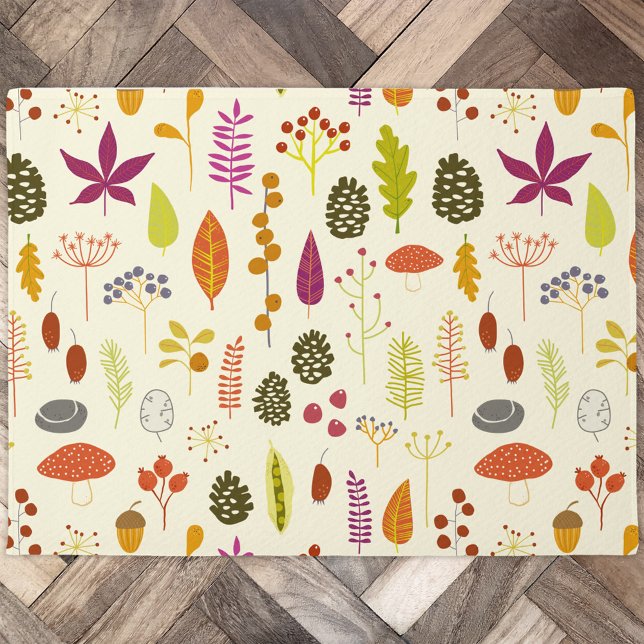 Tapete Natureza da floresta (Woodland nature autumn door mat)