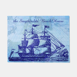 Tapete Navio de navigação náutico personalizado da cas