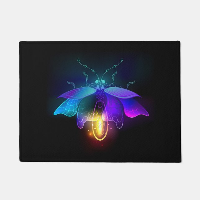 Tapete Neon Firefly a preto (Frente)