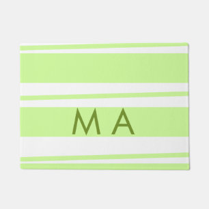 Tapete Neon green stripes monograma com letra grega