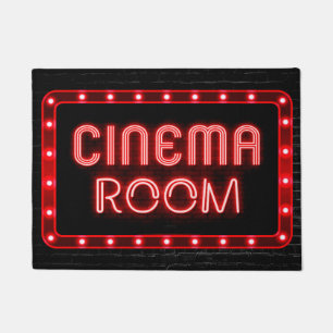 Tapete Neon Red Efon Home Sala de cinema