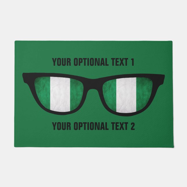 Tapete Nigéria protege esteiras de porta feitas sob (Frente)