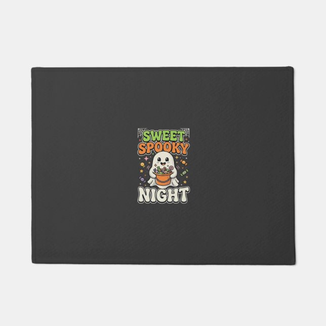 Tapete Noite de Assombração de Doces de Halloween (Frente)