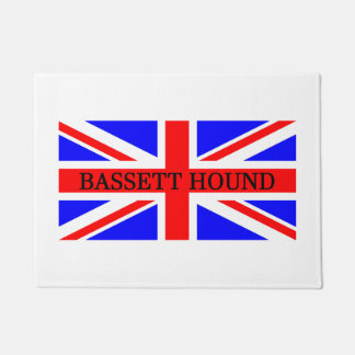 Tapete nome basset hound na bandeira