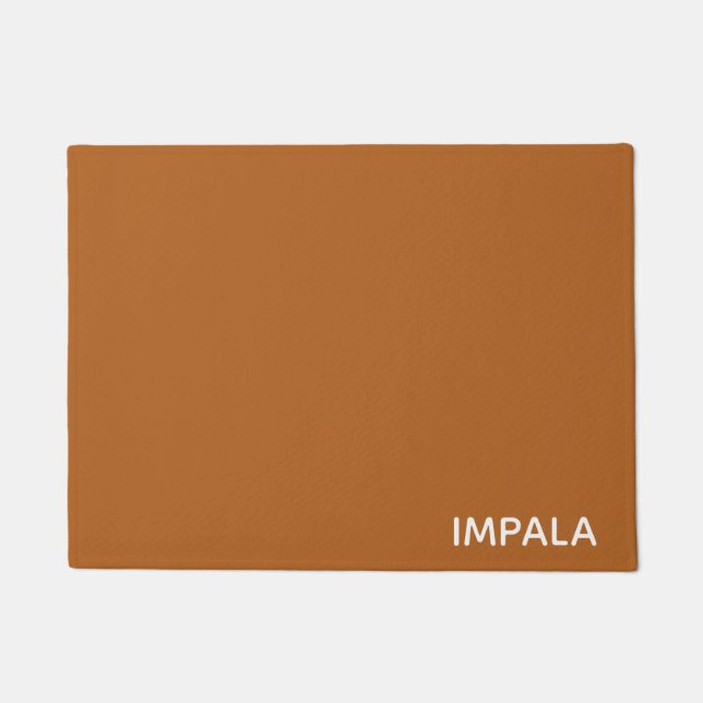 Tapete nome da cor marrom impala (Frente)