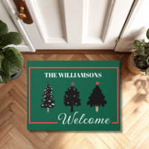 Nome da Família de Boas-vindas Modernas das Árvore